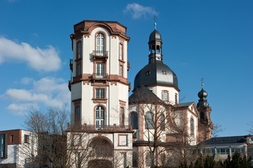 Alte Sternwarte und Jesuitenkirche in Mannheim