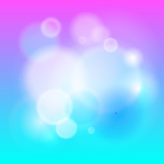 Abstract modern lights background defocused and gradient texture. Blue color blurred backdrop. Vivid vector illustration.