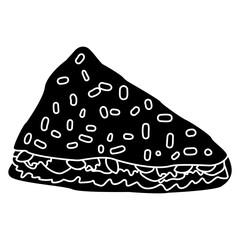 Taco mexican food icon vector illustration graphic design