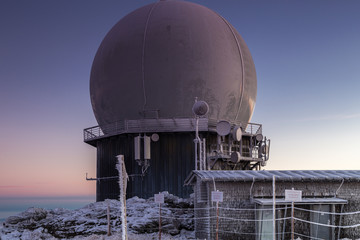 Radaranlage auf dem Großen Arber