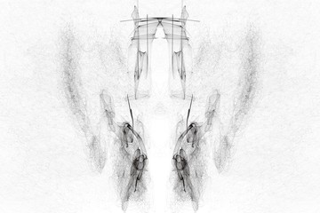 Sketch of an abstract angel