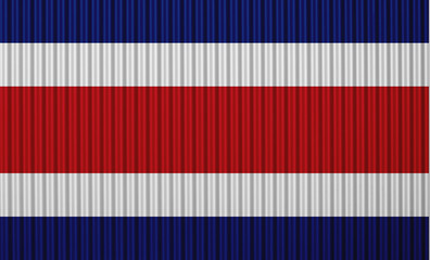 Fahne von Costa Rica auf Textur