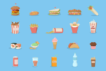 Fast food set.