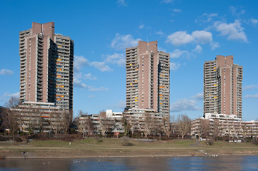 Neckarhochhäuser in Mannheim