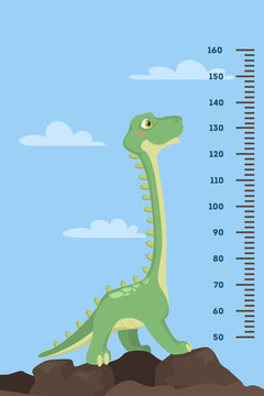 Dinosaur height chart.