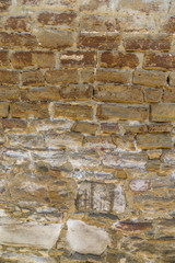 Aged brick wall texture or background