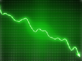Green trend as recession symbol or financial crisis