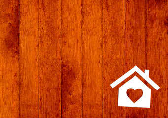 dom, domek, drewno, cegła,