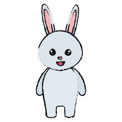 cute and tender rabbit character