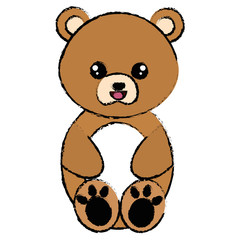 cute and tender bear character