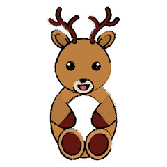 cute and tender reindeer character