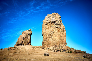 Roque Nublo - Gran Canaria - Tejeda - Blue sky over Canary Islands