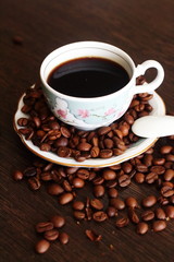service, coffee, Cup, teaspoon, biscuits, food, Breakfast