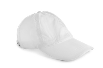 Cap on white background. Mockup for design