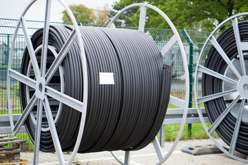 Erdkabel aus Glasfaser für Breitband-Internet-Anschluß