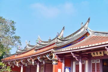 Obraz premium Traditional Chinese-Style Architecture of Tainan Confucius Temple