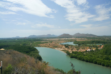 Fototapeta na wymiar Over View of Pranburi River