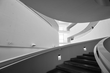 Inside a public art museum in Aarhus, Denmark 