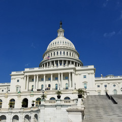Naklejka premium United States Capitol Building, on Capitol Hill in Washington DC, USA.