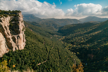 Valle en el interior de Cataluña
