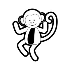 monkey vector illustration