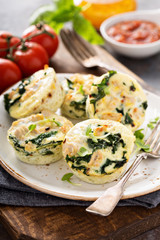 High protein egg muffins with kale