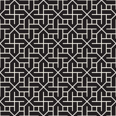 Vector seamless stripes pattern. Modern stylish texture with monochrome trellis. Repeating geometric grid. Simple lattice design.