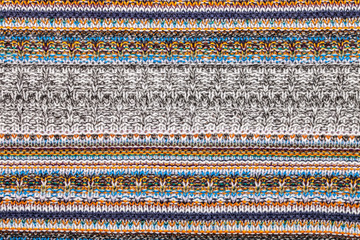 Colored knitted wool texture