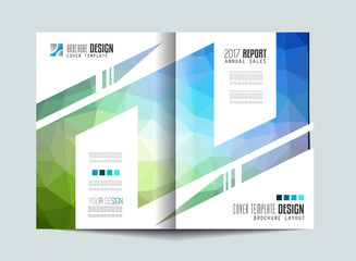 Brochure template, Flyer Design or Depliant Cover for business purposes.
