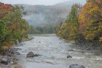 autumn river scenery