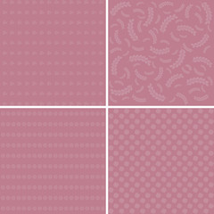 Different flower vector patterns.