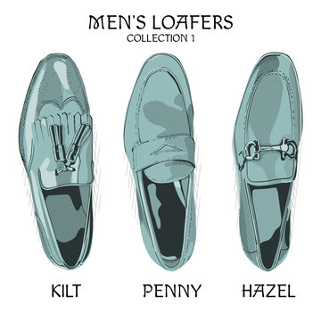 Men's Loafers Kilt Penny And Hazel Model