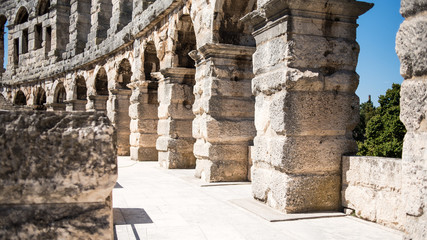 Die Arena in Pula eine Attraktion in Istrien Kroatien