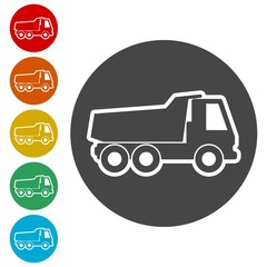 Truck icon, Truck silhouette 