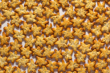 crackers with salt and spices