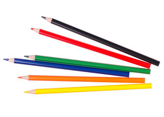 Color pencils isolation