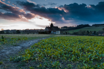 St Huberts Church, Idsworth, Hampshire UK