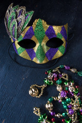 mardi gras mask for masquerade parade © Lynne Ann Mitchell