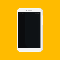 Vector flat smartphone isolated illustration. Cartoon style.