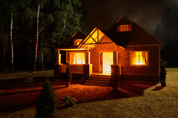 The house is on fire