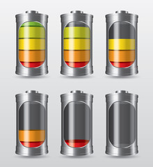 Batterie multicolore