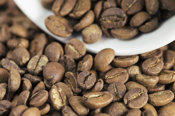 Obraz premium Coffee beans closeup background 
