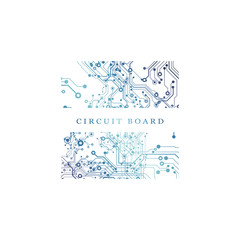 Circuit board, digital technology background. Vector illustration. EPS 10.