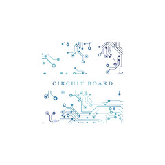 Circuit board, digital technology background. Vector illustration. EPS 10.