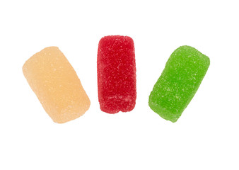 Fruit jelly candies. Jelly sugar candies.