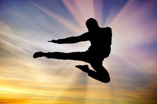 Jump Kick каратэ
