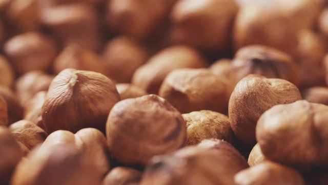 hazelnut falling in 180fps slow motion