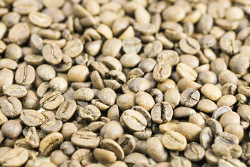 Coffee beans closeup background 