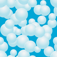 soap bubbles on a blue background
