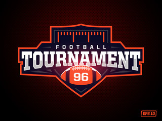 Modern professional american football logo for sport team